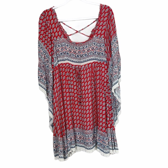 Free People Heart of Gold Caftan Boho dress - Picture 3 of 11